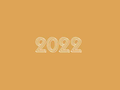 Class Of 2022 lettering line numbers typography warm white