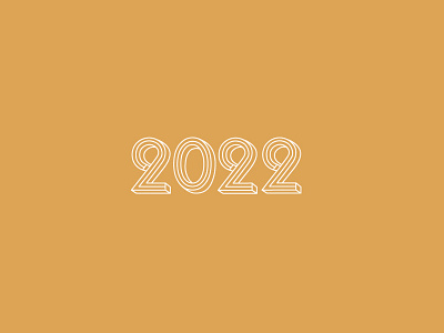 Class Of 2022 lettering line numbers typography warm white