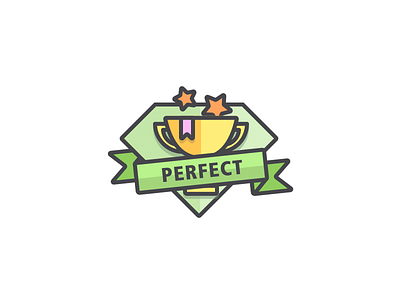 Practice icon perfect prize reward