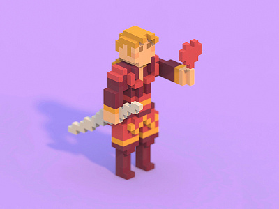 Pixel Vainglory magicavoxel