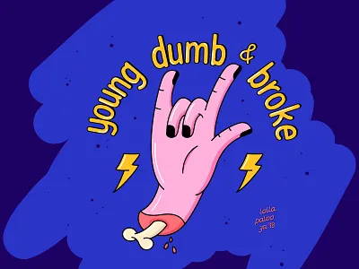 Lollapalooza 2018 2018 blue bone festival hand lollapalooza pink rock yellow