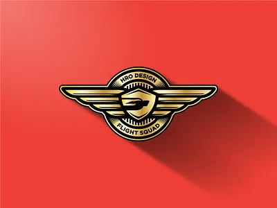 HRO Flight Squad badge flight wings icon illustrator logo vector
