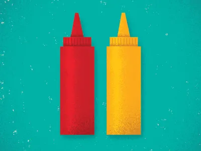 Ketchup & Mustard burger card game condiment design food game gaming ingredient ketchup mustard tabletop