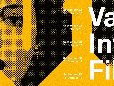 Poster Teaser 2018 brand design festival halftone layer poster texture typography