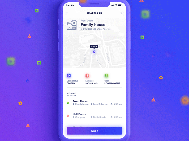 Sharelock — Open Lock app ios iphone x lock mobile padlck sharelock smart smart home smartlock