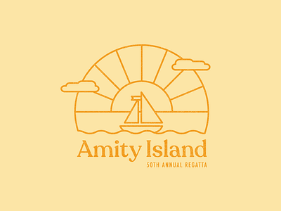 Amity Island design illustration typography