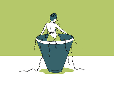 Plantae challenge flower ipad plant pot procreate woman
