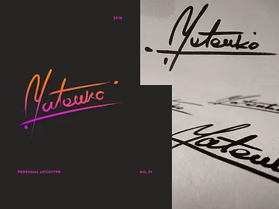 Mateuko - personal logotype. design graphic handwritten logo logotype personal typography