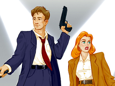 X Files fanart mulder scully xfiles