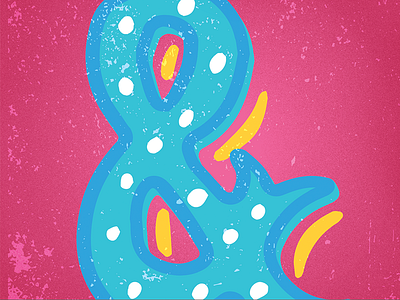 Ampersand and close up design graphic design lettering typography work in progress