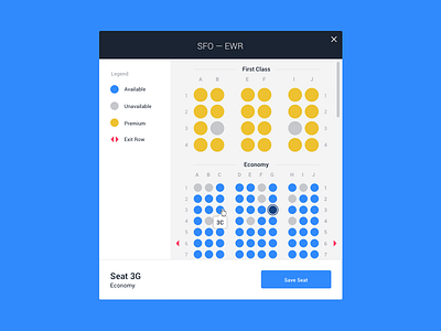 Flight Seat Selection airplane business checkout flat flight plane seat selection travel travelbank ui