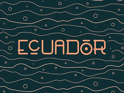Ecuador doodle ecuador illustration nomad remote travel typography vector