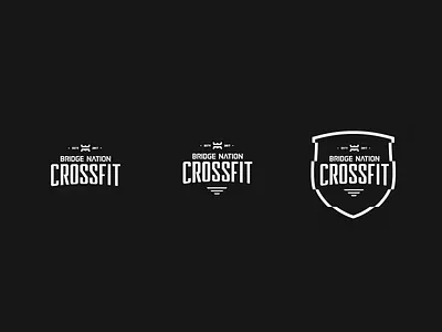 Bridge Nation badge bridge crossfit dark identification logo nation strong symbol