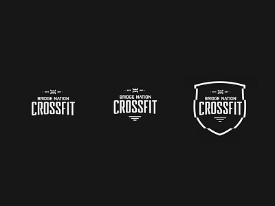 Bridge Nation badge bridge crossfit dark identification logo nation strong symbol