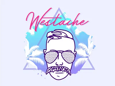 Westache in Miami 80s design digital graphic miami pop art typography westache
