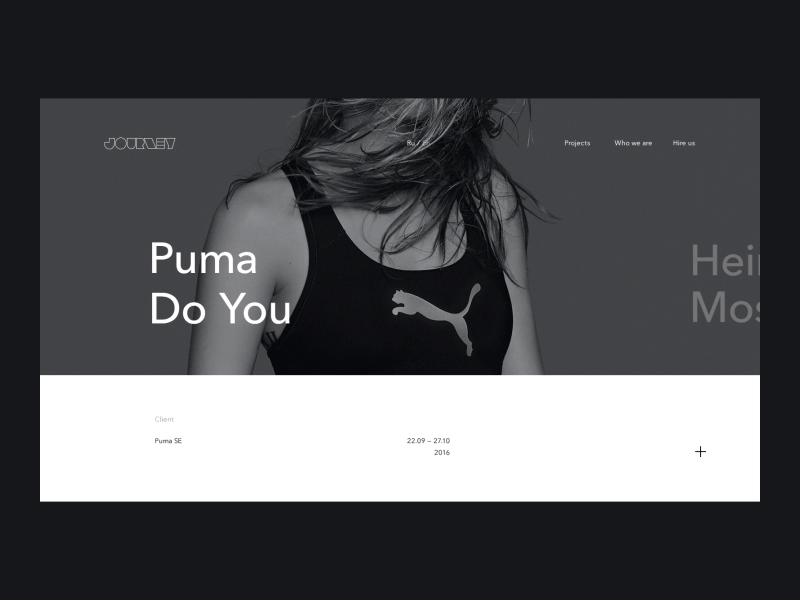 Journey Agency #3 agency black clean creative dark event grid minimal portfolio ui ux web