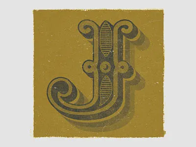 36 Days of Type | J 36days j 36daysoftype 36daysoftype05 handlettering j lettering letters texture true grit type type design typography