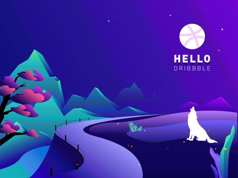 Hello Dribbble dribbble hello