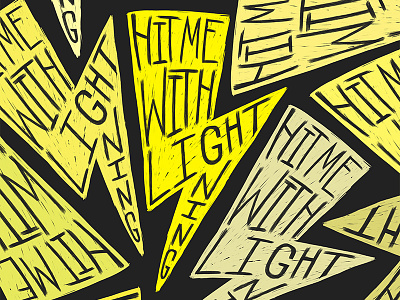 Hit Me With Lightning! drawn type hand drawn hand lettering illustration letter lettered lettering letters lightning quote type typography