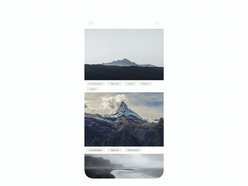 Adobe XD - Wallpaper Mobile App adobe xd gif interaction ios mobile motion ui ux wallpaper