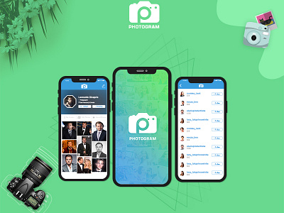 Social Media App - Photo Share creative agency design event sharing mobile app photoapp profile share social media sharing ui design