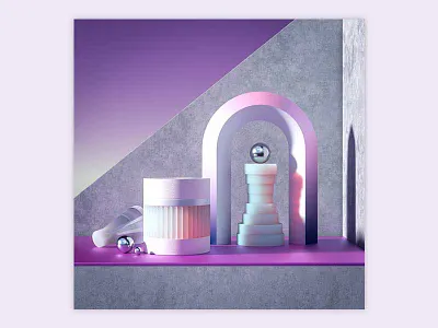 Still Life 5 3d heat objects pink sss still life summer