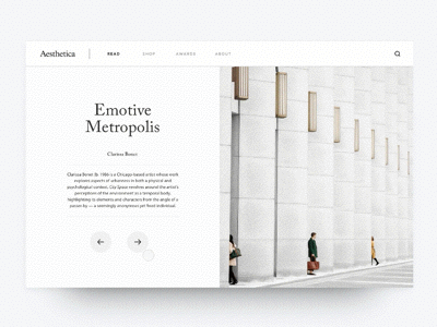 Aesthetica Magazine Exploration | Motion Study aesthetica exploration interaction magazine minimal motion ui