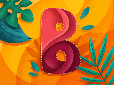 B for 36 Days of Type 36daysoftype alphabet illustration lettering