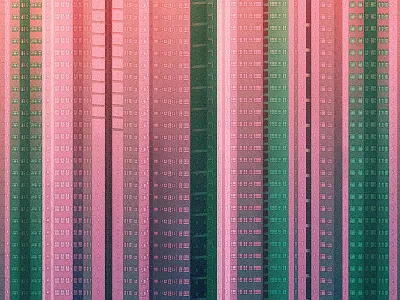 Concret jungle | 鳞次栉比 building chinese chineseidiom city design flat fourchars hiwow idiom illustration vector