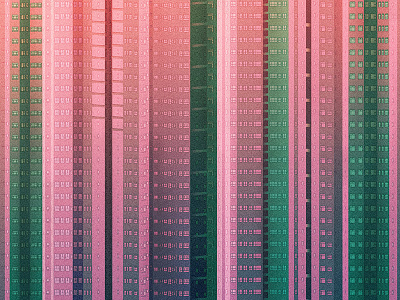 Concret jungle | 鳞次栉比 building chinese chineseidiom city design flat fourchars hiwow idiom illustration vector