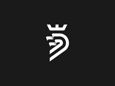 Lion King crown flag king lion logo mark sign