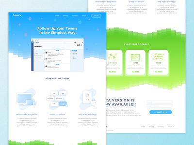 Landing Page landing page sketch ui