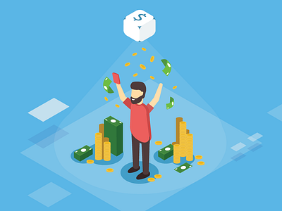 "Lotto" Lottery App illustration illustrator isometric lottery