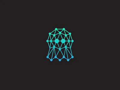 Ghost Drive blockchain data secure ghost icon networking vector