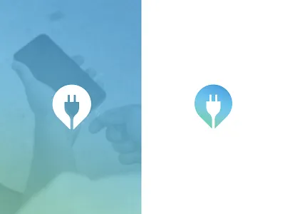 Charger location branding charging location logo picture