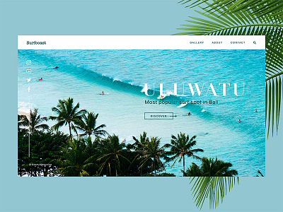 Surfcoast Surf Blog animation beach blog creative home summer surf swim transition ui ux