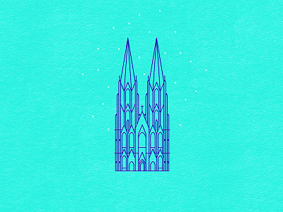 Köln cathedral church cologne colorful design deutschland germany icon illustration köln lines winter