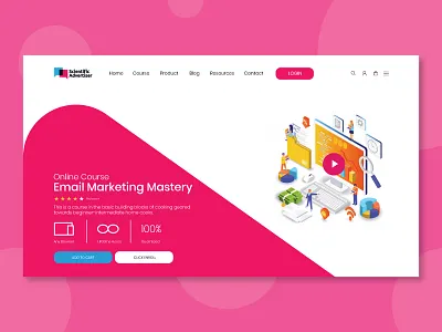 Marketing Website interactive website marketing website online classes scientific advertiser uiux user interface website