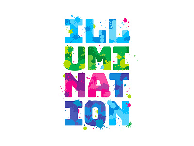 Illumination typography wordmark