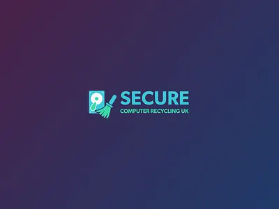 Secure Recycling branding computer concept date icon logo recycle recycling removal secure