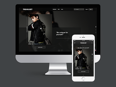 04 of #30daysofdesign! Trend.setter responsive fashion landingscreen style ui ux