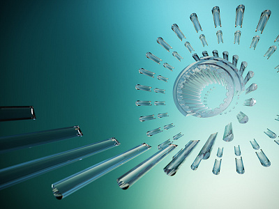 Glass Tubes 3d c4d motion design motion graphics octane render