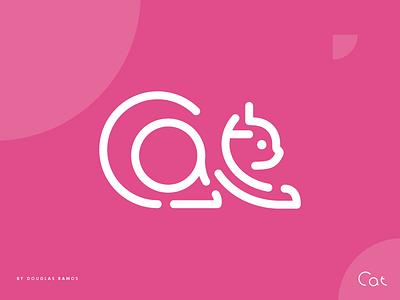 Cat Logo animal cat cute kitten lettering logo symbol