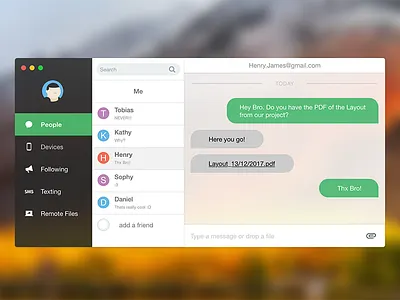 Pushbullet for Mac OS mac mac app osx pushbullet ui