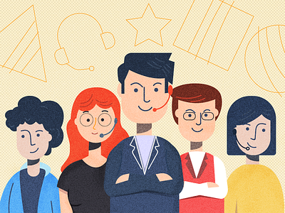 Customer Service Team blog customer freshdesk freshworks illustration service team