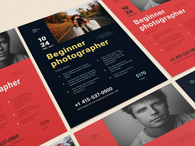 Freebie: Beginner Photographer Poster event free freebie pixelbuddha poster print templates