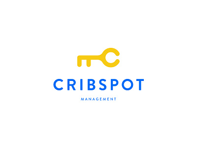 Cribspot Logo Design apartment c crib design home key logo