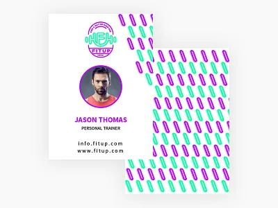 Id Card brand branding card fitness gym idea identity