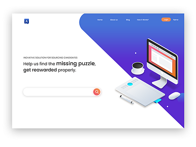 Ui home landing page simple ui