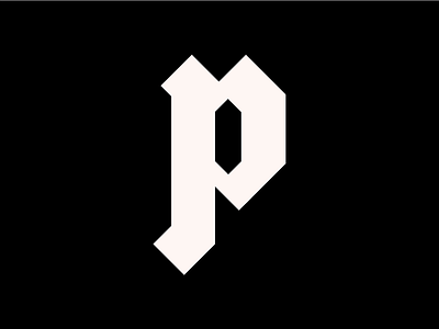 peeeeeeeeeee 26daysoftype black blackletter dusty pink letterform p pink type